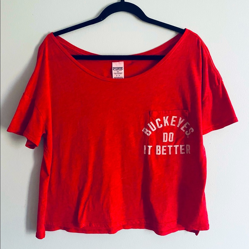 Victoria's Secret PINK Ohio State University Oversized Shirt Women's Size Small
